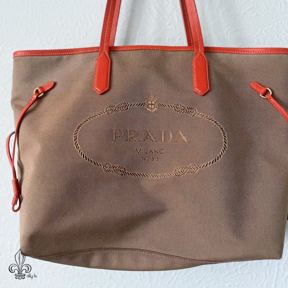 🍊Prada canvas tote🍊 - Picture 2 of 11